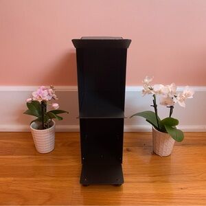 Two Shelf Metal Storage Rack Stand Industrial Modern VI